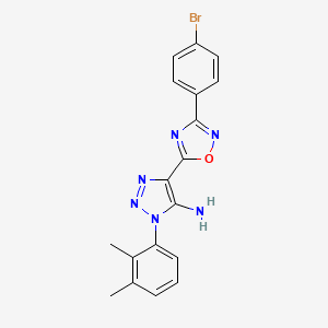 4-[3-(4-bromophenyl)-1,2,4-oxadiazol-5-yl]-1-(2,3-dimethylphenyl)-1H-1,2,3-triazol-5-amine