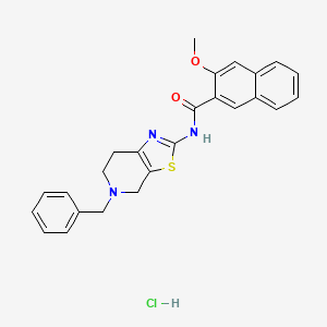 N-(5-benzyl-4,5,6,7-tetrahydrothiazolo[5,4-c]pyridin-2-yl)-3-methoxy-2-naphthamide hydrochloride