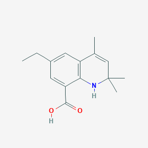 molecular formula C15H19NO2 B2650238 6-Ethyl-2,2,4-trimethyl-1,2-dihydroquinoline-8-carboxylic acid CAS No. 940980-94-9