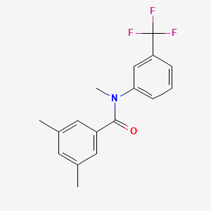 molecular formula C17H16F3NO B2650240 N,3,5-trimethyl-N-[3-(trifluoromethyl)phenyl]benzamide CAS No. 338757-15-6