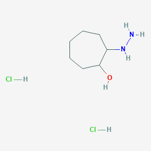 2-Hydrazinylcycloheptan-1-ol dihydrochloride