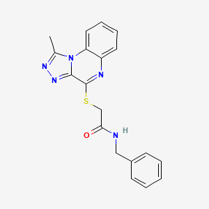 N-benzyl-2-[(1-methyl[1,2,4]triazolo[4,3-a]quinoxalin-4-yl)thio]acetamide