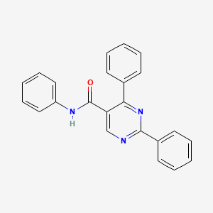 molecular formula C23H17N3O B2650269 N,2,4-triphenyl-5-pyrimidinecarboxamide CAS No. 321433-18-5