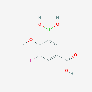 molecular formula C8H8BFO5 B2650274 3-(Dihydroxyboranyl)-5-fluoro-4-methoxybenzoic acid CAS No. 2377611-85-1