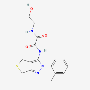 N-(2-hydroxyethyl)-N'-[2-(2-methylphenyl)-4,6-dihydrothieno[3,4-c]pyrazol-3-yl]oxamide