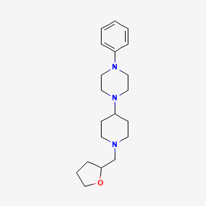 1-Phenyl-4-(1-((tetrahydrofuran-2-yl)methyl)piperidin-4-yl)piperazine