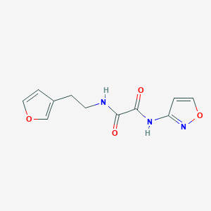molecular formula C11H11N3O4 B2650301 N1-(2-(furan-3-yl)ethyl)-N2-(isoxazol-3-yl)oxalamide CAS No. 1428375-59-0