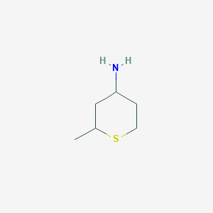 molecular formula C6H13NS B2650308 2-Methylthian-4-amine CAS No. 60743-26-2