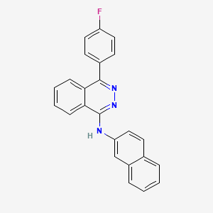 molecular formula C24H16FN3 B2650319 4-(4-fluorophenyl)-N-(naphthalen-2-yl)phthalazin-1-amine CAS No. 670270-29-8
