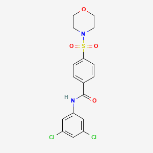 molecular formula C17H16Cl2N2O4S B2650325 N-(3,5-dichlorophenyl)-4-(morpholinosulfonyl)benzamide CAS No. 313531-50-9