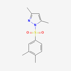 molecular formula C13H16N2O2S B2650330 1-(3,4-Dimethyl-benzenesulfonyl)-3,5-dimethyl-1H-pyrazole CAS No. 392251-41-1