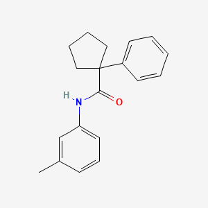 molecular formula C19H21NO B2650339 N-(3-methylphenyl)-1-phenylcyclopentane-1-carboxamide CAS No. 328964-74-5