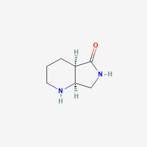 molecular formula C7H12N2O B2650340 (4aR,7aS)-octahydro-1H-pyrrolo[3,4-b]pyridin-5-one CAS No. 1820576-11-1