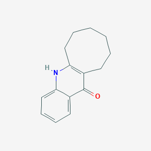 molecular formula C15H17NO B2650369 6,7,8,9,10,11-环己氢-环辛[5,6-b]喹啉-12(5H)-酮 CAS No. 17090-00-5