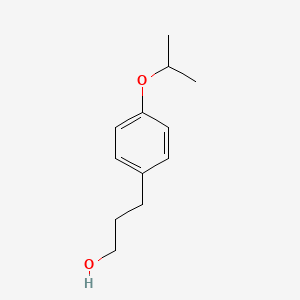 molecular formula C12H18O2 B2650378 3-[4-(Propan-2-yloxy)phenyl]propan-1-ol CAS No. 365572-36-7
