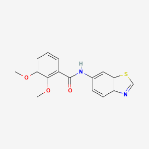 molecular formula C16H14N2O3S B2650382 N-(1,3-benzothiazol-6-yl)-2,3-dimethoxybenzamide CAS No. 922920-42-1