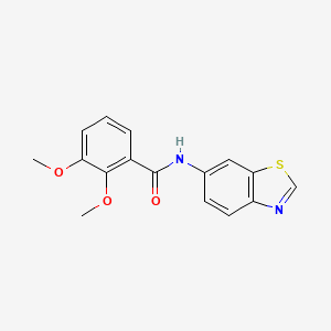 molecular formula C16H14N2O3S B2650382 N-(苯并[d]噻唑-6-基)-2,3-二甲氧基苯甲酰胺 CAS No. 922920-42-1