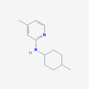 molecular formula C13H20N2 B2650389 4-methyl-N-(4-methylcyclohexyl)pyridin-2-amine CAS No. 1250150-41-4
