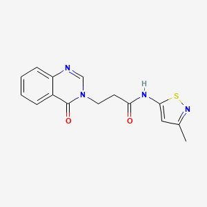molecular formula C15H14N4O2S B2650405 N-(3-methylisothiazol-5-yl)-3-(4-oxoquinazolin-3(4H)-yl)propanamide CAS No. 1207011-36-6