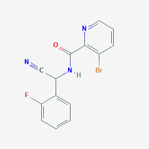 3-bromo-N-[cyano(2-fluorophenyl)methyl]pyridine-2-carboxamide