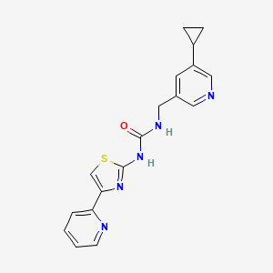 1-((5-Cyclopropylpyridin-3-yl)methyl)-3-(4-(pyridin-2-yl)thiazol-2-yl)urea