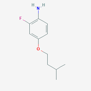 molecular formula C11H16FNO B2650411 2-Fluoro-4-(3-methylbutoxy)aniline CAS No. 1306968-31-9