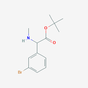 B2650415 Tert-butyl 2-(3-bromophenyl)-2-(methylamino)acetate CAS No. 2248261-07-4