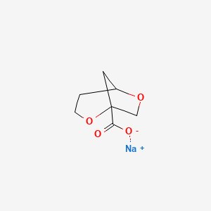 molecular formula C7H9NaO4 B2650421 Sodium;2,6-dioxabicyclo[3.2.1]octane-1-carboxylate CAS No. 2287260-27-7