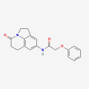 B2650441 N-(4-oxo-2,4,5,6-tetrahydro-1H-pyrrolo[3,2,1-ij]quinolin-8-yl)-2-phenoxyacetamide CAS No. 898418-56-9