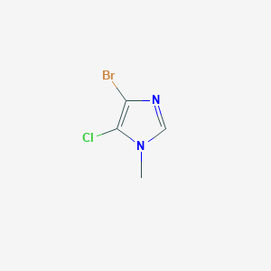 molecular formula C4H4BrClN2 B2650446 4-Bromo-5-chloro-1-methyl-1H-imidazole CAS No. 1864014-40-3