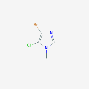 molecular formula C4H4BrClN2 B2650446 4-Bromo-5-chloro-1-methylimidazole CAS No. 1864014-40-3