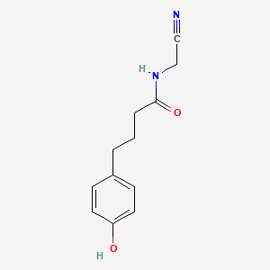 molecular formula C12H14N2O2 B2650452 N-(cyanomethyl)-4-(4-hydroxyphenyl)butanamide CAS No. 1797090-85-7
