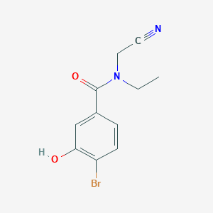 4-bromo-N-(cyanomethyl)-N-ethyl-3-hydroxybenzamide