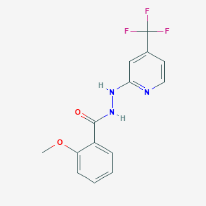 2-Methoxy-N'-[4-(trifluoromethyl)pyridin-2-yl]benzohydrazide
