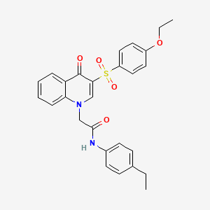 2-(3-((4-ethoxyphenyl)sulfonyl)-4-oxoquinolin-1(4H)-yl)-N-(4-ethylphenyl)acetamide