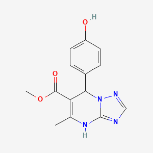 Methyl 7-(4-hydroxyphenyl)-5-methyl-4,7-dihydro[1,2,4]triazolo[1,5-a]pyrimidine-6-carboxylate