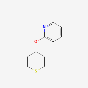 molecular formula C10H13NOS B2650486 2-(Thian-4-yloxy)pyridine CAS No. 2198986-97-7