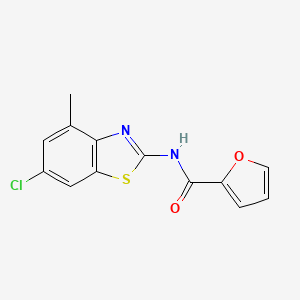 N-(6-chloro-4-methylbenzo[d]thiazol-2-yl)furan-2-carboxamide