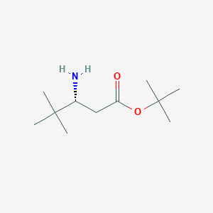 Tert-butyl (3R)-3-amino-4,4-dimethylpentanoate
