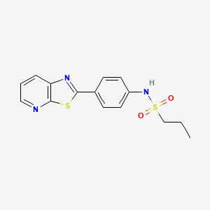 B2650507 N-(4-(thiazolo[5,4-b]pyridin-2-yl)phenyl)propane-1-sulfonamide CAS No. 912623-08-6