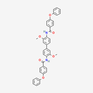 B2650510 N,N'-(3,3'-dimethoxybiphenyl-4,4'-diyl)bis(4-phenoxybenzamide) CAS No. 324758-88-5