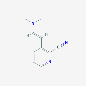 molecular formula C10H11N3 B2650536 3-(2-(Dimethylamino)vinyl)picolinonitrile CAS No. 67988-53-8