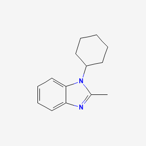 molecular formula C14H18N2 B2650560 1-cyclohexyl-2-methyl-1H-1,3-benzodiazole CAS No. 1495806-06-8