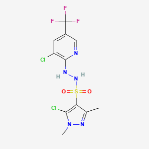 5-chloro-N'-[3-chloro-5-(trifluoromethyl)-2-pyridinyl]-1,3-dimethyl-1H-pyrazole-4-sulfonohydrazide
