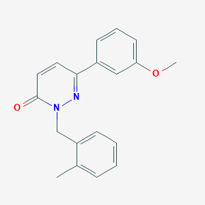 6-(3-Methoxyphenyl)-2-[(2-methylphenyl)methyl]pyridazin-3-one