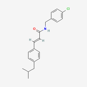 N-(4-chlorobenzyl)-3-(4-isobutylphenyl)acrylamide