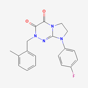 8-(4-fluorophenyl)-2-(2-methylbenzyl)-7,8-dihydroimidazo[2,1-c][1,2,4]triazine-3,4(2H,6H)-dione