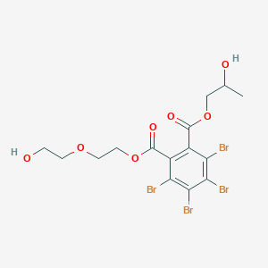 molecular formula C15H16Br4O7 B026506 2-(2-Hydroxyethoxy)ethyl 2-hydroxypropyl 3,4,5,6-tetrabromophthalate CAS No. 20566-35-2