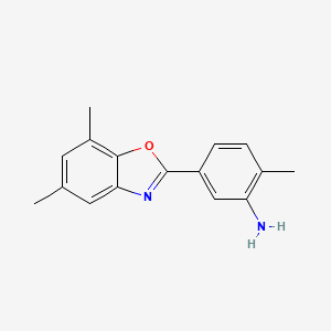 5-(5,7-Dimethyl-1,3-benzoxazol-2-yl)-2-methylaniline