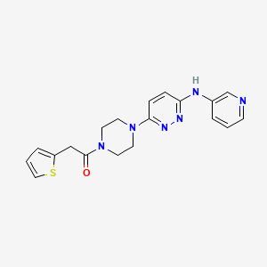 1-(4-(6-(Pyridin-3-ylamino)pyridazin-3-yl)piperazin-1-yl)-2-(thiophen-2-yl)ethanone